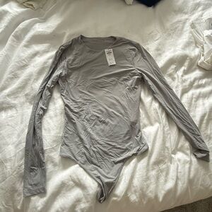 Gray Long Sleeve Women's Top